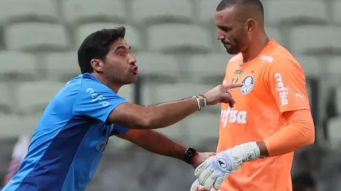 Abel Ferreira e Weverton: A relação foi detalhada pelo goleiro – Foto: Cesar Greco/Palmeiras/by Canon
