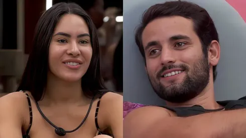 Isabelle comenta affair com Matteus – Fotos: Reprodução/Globo
