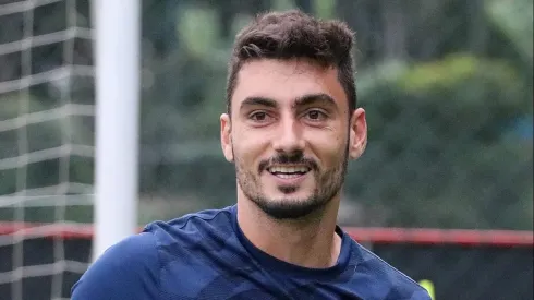 Goleiro Rafael em treino do São Paulo essa semana.
(Foto: São Paulo)
