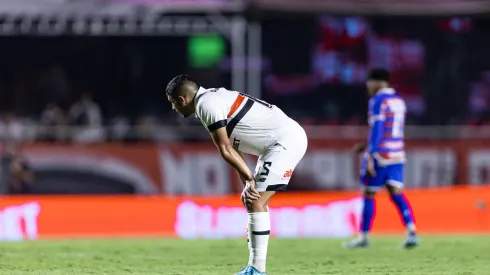 Michel Araujo jogador do Sao Paulo durante partida contra o Fortaleza no estadio Morumbi pelo campeonato Brasileiro A 2024. Foto: Leonardo Lima/AGIF