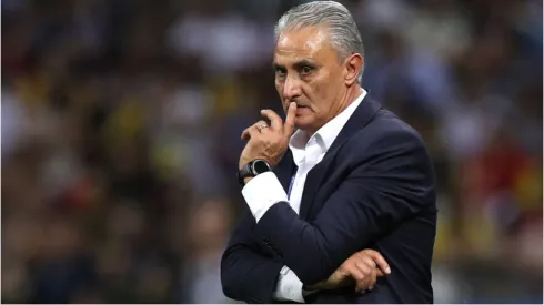 Tite durante partida do Flamengo – Foto: Buda Mendes/Getty Images
