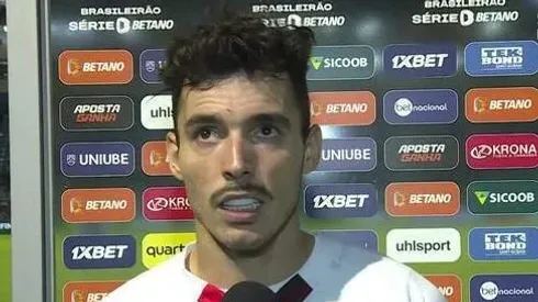 Zeca fala sobre partida contra o Palmeiras
Foto: Reprodução/Premiere