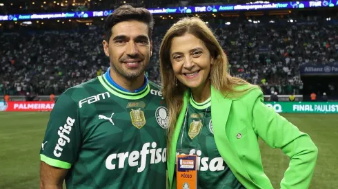 Leila Pereira e Abel Ferreira, devem promover reformulação no elenco do Palmeiras  – Foto: Cesar Greco/Se Palmeiras
