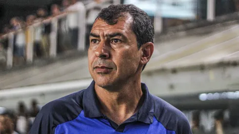 Fábio Carille, treinador do Santos. 
