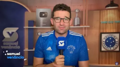 Foto: Reprodução YouTube/Samuel Venâncio – Samuel Venâncio confirmou acordo verbal entre Cruzeiro e árabes pela compra definitiva de Matheus Pereira
