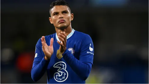 Foto: Mike Hewitt/Getty Images - Thiago Silva em partida pelo Chelsea