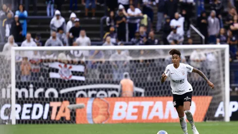 Tarciane  jogadora do Corinthians durante partida contra o Ferroviaria no estadio Arena Corinthians pelo campeonato Supercopa 2024. Foto: Marcello Zambrana/AGIF
