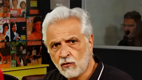 Sormani durante programa da Placar TV. Jornalista não gostou da partida do Peixe. Foto: Reprodução/ Placar TV.