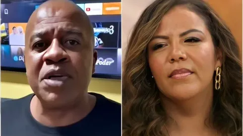 Mani e Toninho Tornado disputam o termo ‘calabreso’ – Instagram/Toninho Tornado (foto 1) – Reprodução/TV Globo (foto 2)
