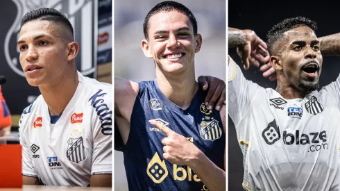 Rodrigo Ferreira, JP Chermont e Hayner são LDs de origem, porém podem atuar no corredor oposto de forma improvisada – Fotos: Raul Baretta/ Santos FC
