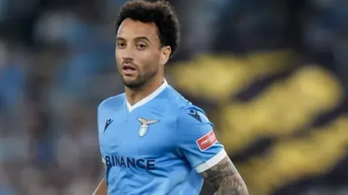 Foto: Getty Imagens - Felipe Anderson sai machucado da partida do Lazio
