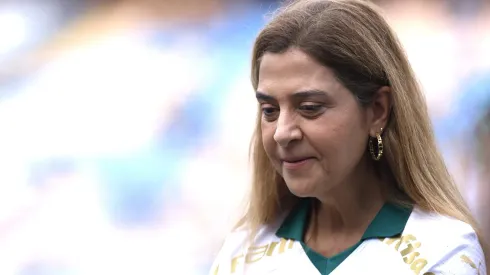 Leila Pereira, presidente do Palmeiras. 
