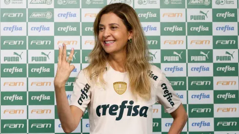 Crefisa de Leila Pereira ocupa o espaço nobre do uniforme do Palmeiras desde 2015 – Foto: Fabio Menotti/Ag. Palmeiras
