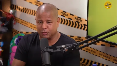Foto: Reprodução - PodPah. Marcelinho Carioca durante entrevista