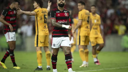 Gabi jogador do Flamengo durante partida contra o Amazonas.
