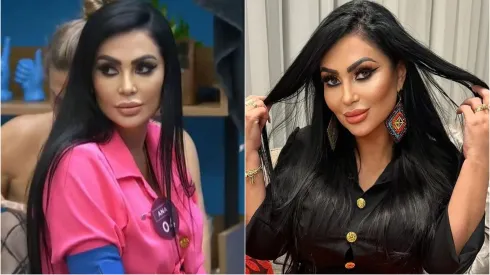 Ana Paula em A Grande Conquista e Ana Paula antes de participar no reality – Fotos: Reprodução/Record TV e Instagram/Ana Paula Oliveira 
