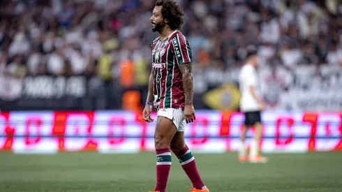 SP – SAO PAULO – 28/04/2024 – BRASILEIRO A 2024, CORINTHIANS X FLUMINENSE – Marcelo jogador do Fluminense durante partida contra o Corinthians no estadio Arena Corinthians pelo campeonato Brasileiro A 2024. Foto: Leonardo Lima/AGIF