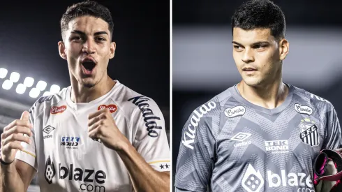 Jair Cunha e Brazão eram nomes cotados para começar como titulares diante do Amazonas – Fotos: Raul Baretta/Santos FC
