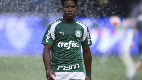 Endrick jogador do Palmeiras (Foto de Alexandre Schneider/Getty Images)