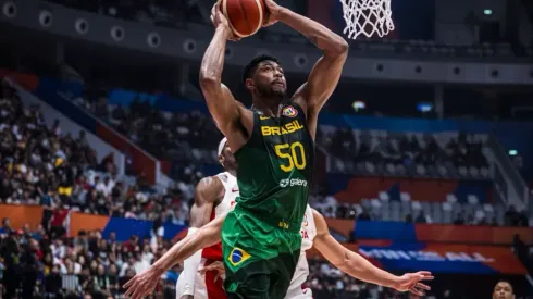 Bruno Caboclo no Mundial de 2023. Foto: FIBA