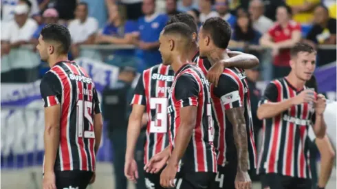 Foto: Fernando Torres/AGIF – São Paulo venceu o Águia de Marabá com gols de Luiz Gustavo e Juan (duas vezes) na partida de ida
