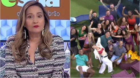 Sonia Abrão comentou sobre a polêmica de ex-BBBs. Foto 1: Reprodução/RedeTV!; Foto 2: Reprodução/Globo
