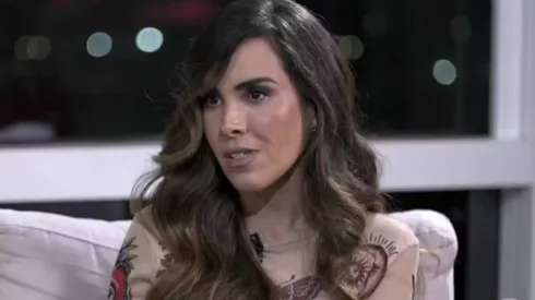 Wanessa Camargo durante a entrevista ao Fantástico – Foto: Globo
