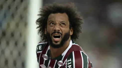 Marcelo em ação no duelo contra o Sampaio Corrêa. Foto: Jorge Rodrigues/AGIF
