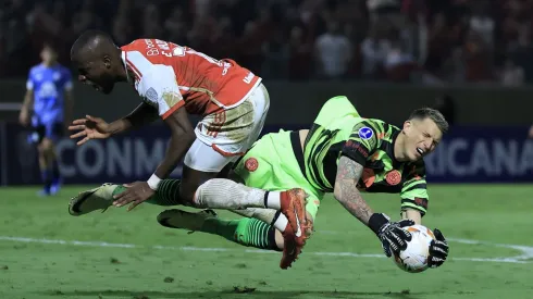 SP – BARUERI – 28/05/2024 – COPA SUL-AMERICANA 2024, INTERNACIONAL X BELGRANO – Valencia jogador do Internacional durante partida contra o Belgrano no estadio Arena Barueri pelo campeonato Copa Sul-Americana 2024. Foto: Marcello Zambrana/AGIF
