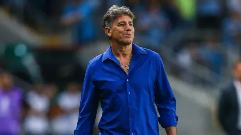 Renato Gaúcho no comando do Grêmio pela Libertadores. Lucas Uebel/Getty Images
