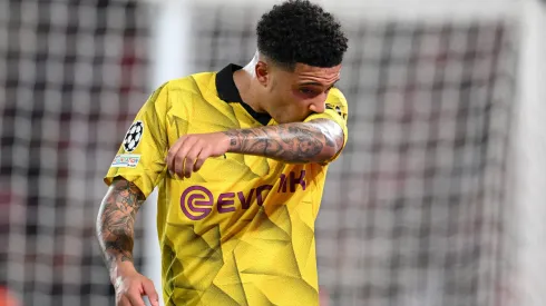 Jadon Sancho do Borussia Dortmund.  (Foto de Matthias Hangst/Getty Images)
