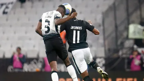 Foto: Vítor Silva/Botafogo – Júnior Santos fez o gol da vitória do Botafogo sobre o Corinthians neste sábado (1º) pelo Brasileirão Série A 2024
