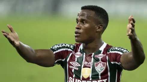 Jhon Arias jogador do Fluminense durante partida contra o Alianza Lima no estadio Maracana pelo campeonato Copa Libertadores 2024. Foto: Jorge Rodrigues/AGIF