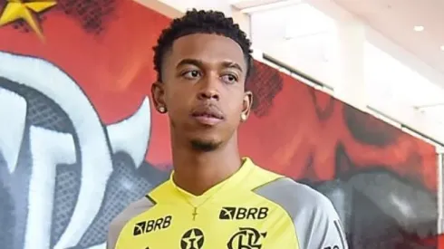 Carlinhos, atacante do Flamengo, na Gávea em treinamentos – Foto: Marcelo Cortes / CR Flamengo
