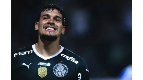 Foto: Ettore Chiereguini/AGIF – Gustavo Gómez marcou gol de pênalti, em vitória do Palmeiras por 2&#215;1 sobre o Criciúma no Brasileirão Série A 2024, neste domingo (2)

