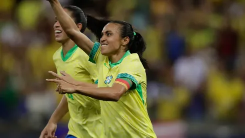 Marta marcou um gol em amistoso. Divulgação/Livia Villas Boas/CBF.

