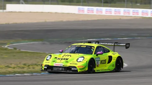 O austríaco Thomas Preining, da Manthey/Porsche, durante sessão de treinos do DTM em Hockenheim (Foto: Christian Kaspar-Bartke/Getty Images)
