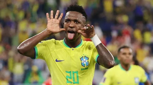 Vinicius Junior em partida da Copa do Mundo. 
(Foto: Clive Brunskill/Getty Images)
