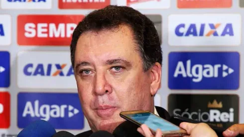 Marcelo Teixeira, presidente do Santos, não vai contratar defensor da Série A. Foto: Pedro Ernesto Guerra Azevedo/Santos FC.

