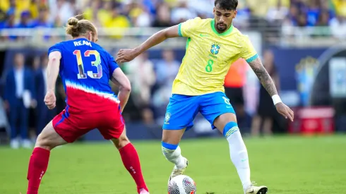 Paqueta pela Seleção Brasileira contra os Estados Unidos. Foto: Rich Storry/Getty Images)