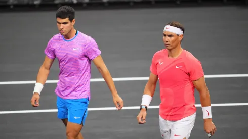 Alcaraz e Nadal: dupla vai em busca de medalha nos Jogos Olímpicos de Paris (Foto: Chris Unger/Getty Images)
