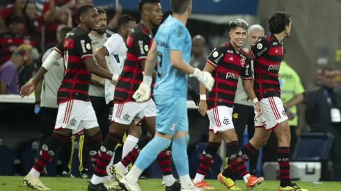 Jogadores do Flamengo comemorando. Foto: Jorge Rodrigues/AGIF
