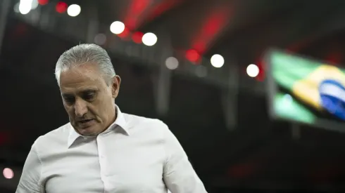 Tite tecnico do Flamengo durante partida contra o Grêmio. Foto: Jorge Rodrigues/AGIF
