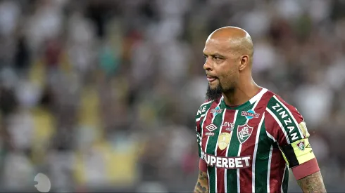 Felipe Melo jogador do Fluminense durante partida contra o Colo-Colo no estadio Maracana pelo campeonato Copa Libertadores 2024. Foto: Thiago Ribeiro/AGIF
