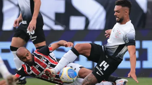 Foto: Ettore Chiereguini/AGIF – Corinthians e São Paulo empatam por 2&#215;2 neste domingo (16) pelo Brasileirão Série A 2024
