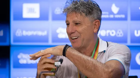 Renato Portaluppi tecnico do Gremio durante coletiva de imprensa apos partida contra o Juventude no estadio Arena do Gremio pelo campeonato Gaucho 2024. Foto: Liamara Polli/AGIF
