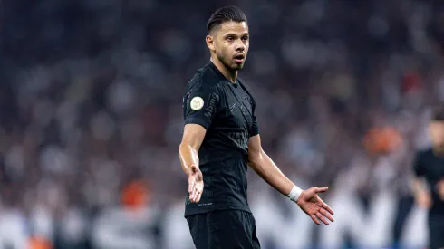 Angel Romero jogador do Corinthians lamenta durante partida contra o Fortaleza no estadio Arena Corinthians pelo campeonato Brasileiro A 2024. Foto: Leonardo Lima/AGIF
