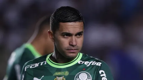 SP – SANTOS – 20/05/2023 – BRASILEIRO A 2023, SANTOS X PALMEIRAS – Dudu jogador do Palmeiras durante partida contra o Santos no estadio Vila Belmiro pelo campeonato BRASILEIRO A 2023. 
