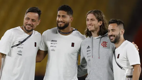 Diego Alves, Filipe Luís, Everton Ribeiro e Pablo
