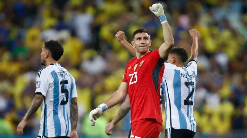 Dibu Martinez: goleiro é uma das referências da geração argentina (Foto: Wagner Meier/Getty Images)
